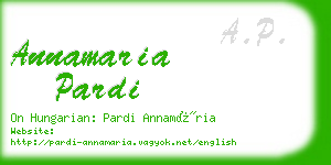 annamaria pardi business card